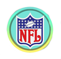 the nfl logo on a blue background