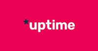 a pink background with the word uptime on it